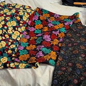 LOT 3 LULAROE PENCIL SKIRTS SIZE L